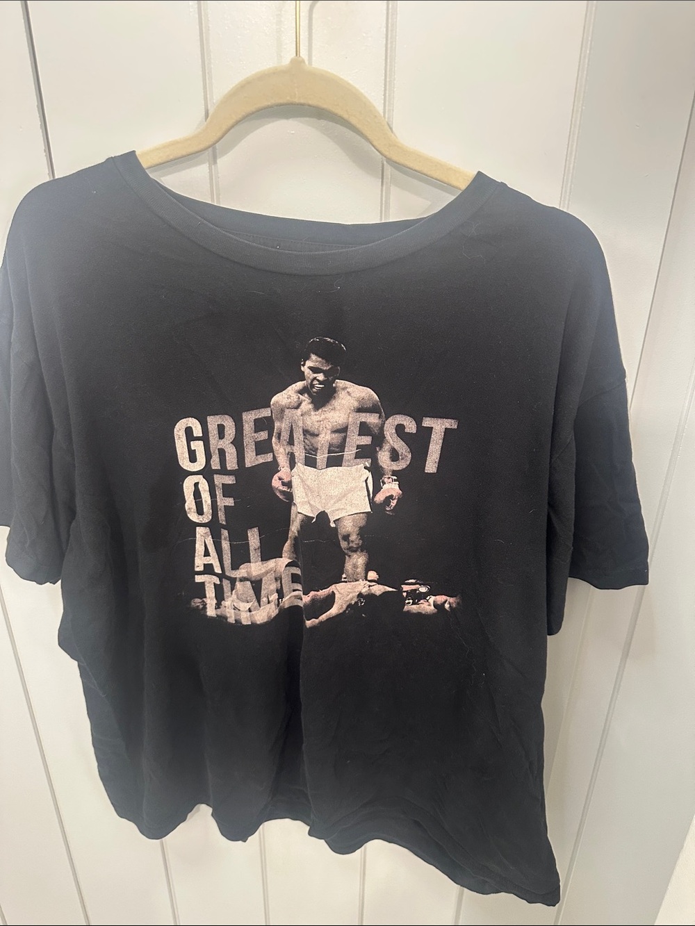 Black 'Greatest of All Time' Graphic Short Sleeve Tee